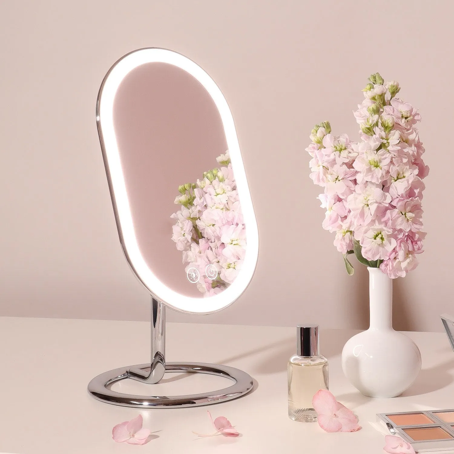 Fancii Vera Rechargeable Vanity Mirror w/ 3 LED Light Settings