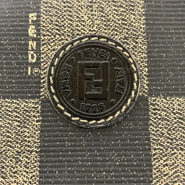 Fendi Khaki Black PVC Pouch