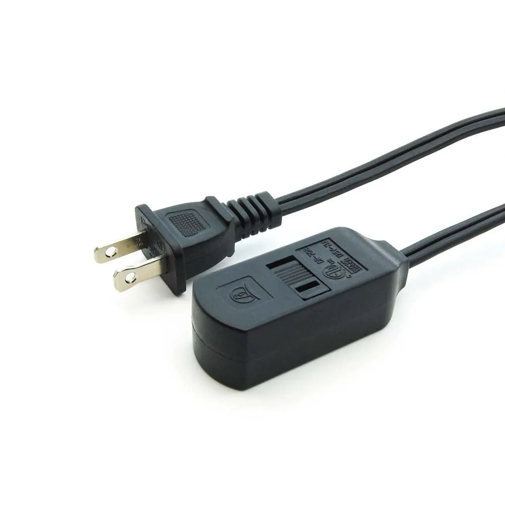 Foot Switch with 3-Outlet 9Ft Power Cord Black