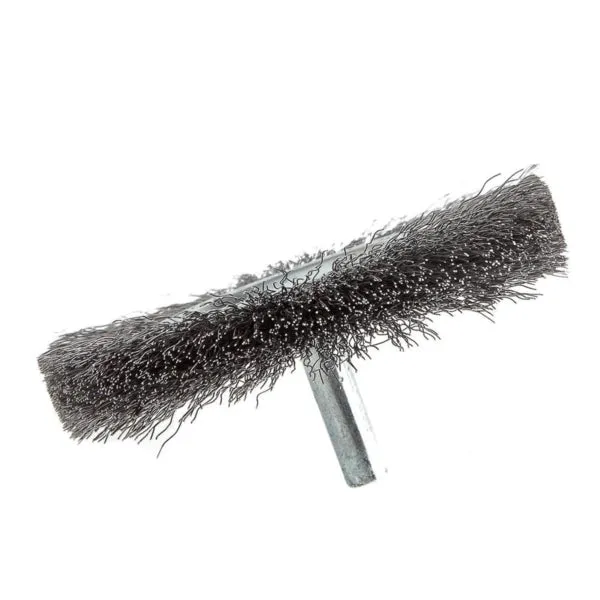 Forney 72255 Wire Wheel, 3 in Dia, 1/4 in Arbor/Shank, 0.008 in Dia Bristle, Steel Bristle