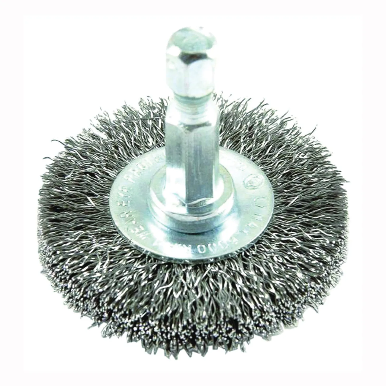 Forney 72726 Wire Wheel Brush, 1-1/2 in Dia, 0.008 in Dia Bristle
