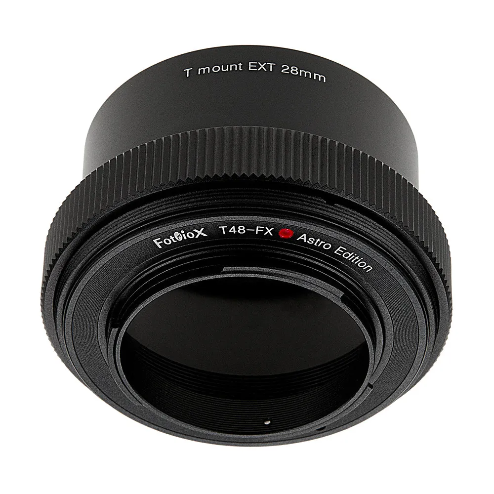 Fotodiox Lens Adapter Astro Edition - Compatible with 48mm (x0.75) T-Mount Wide Field Telescopes to Fuji X-Series Mirrorless Cameras for Deep Space Astro-Photography