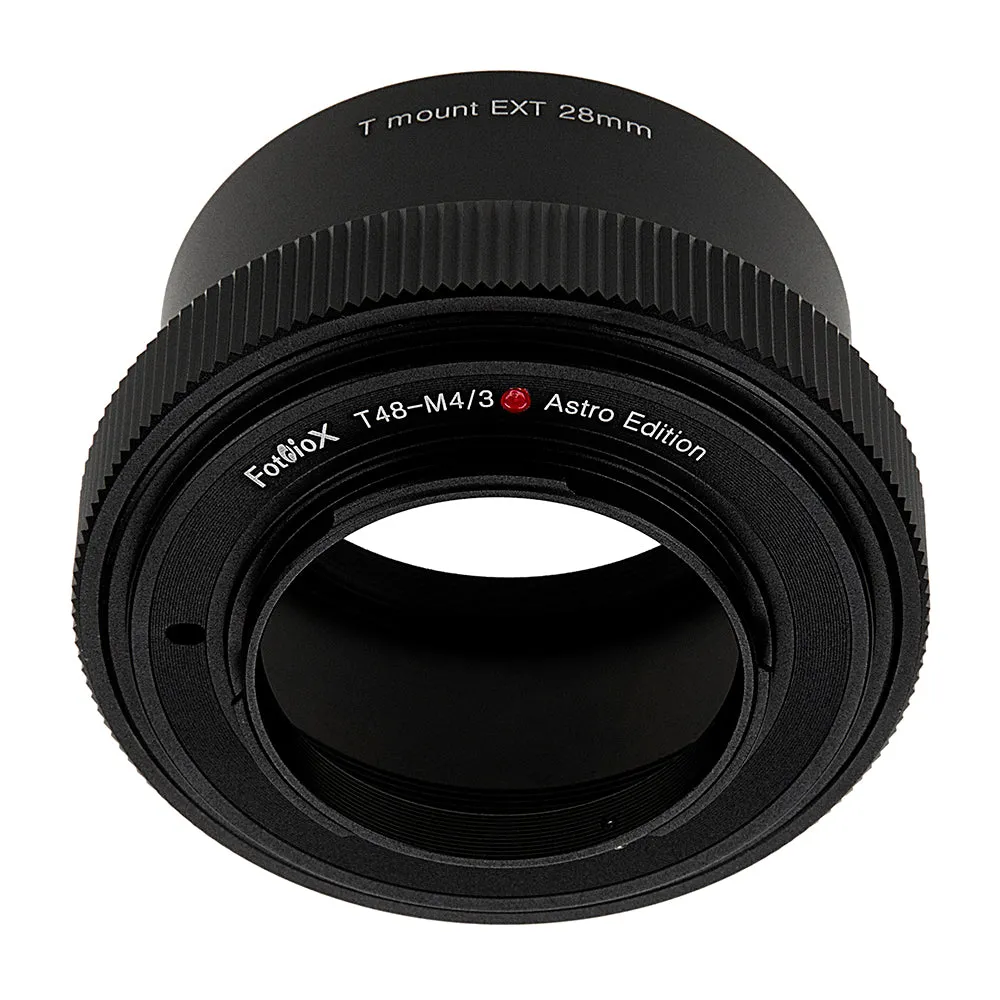 Fotodiox Lens Adapter Astro Edition - Compatible with 48mm (x0.75) T-Mount Wide Field Telescopes to Micro Four Thirds (MFT) Mount Mirrorless Cameras for Deep Space Astro-Photography