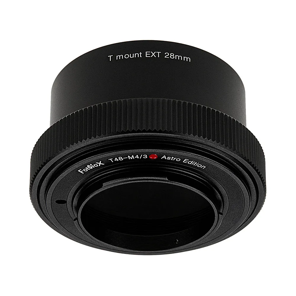 Fotodiox Lens Adapter Astro Edition - Compatible with 48mm (x0.75) T-Mount Wide Field Telescopes to Micro Four Thirds (MFT) Mount Mirrorless Cameras for Deep Space Astro-Photography