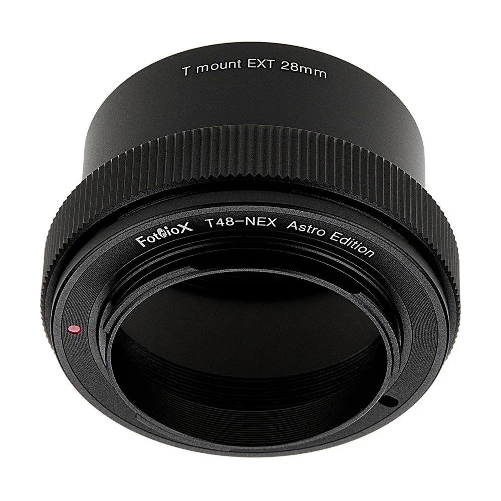 Fotodiox Lens Adapter Astro Edition - Compatible with 48mm (x0.75) T-Mount Wide Field Telescopes to Sony Alpha E-Mount Mirrorless Cameras for Deep Space Astro-Photography