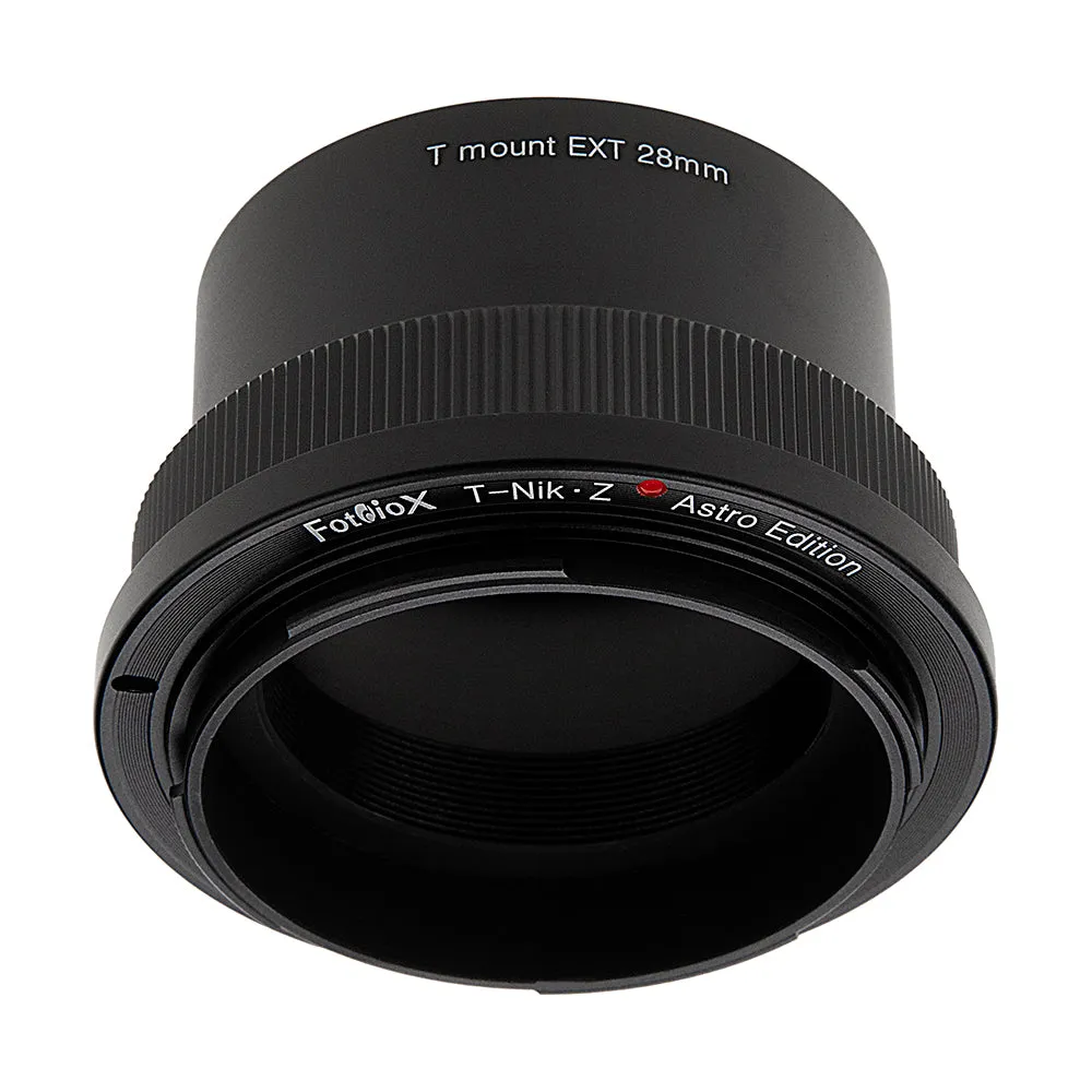 Fotodiox Lens Adapter Astro Edition - Compatible with T-Mount (T / T-2) Screw Mount Telescopes to Nikon Z-Mount Cameras for Astronomy