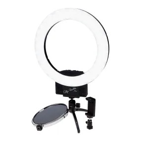 Fotodiox Selfie Starlite Mini w/ Tabletop Tripod - 12in Bi-Color Dimmable LED Ring Light for Photography, Makeup, YouTube, Live Streaming Video & more