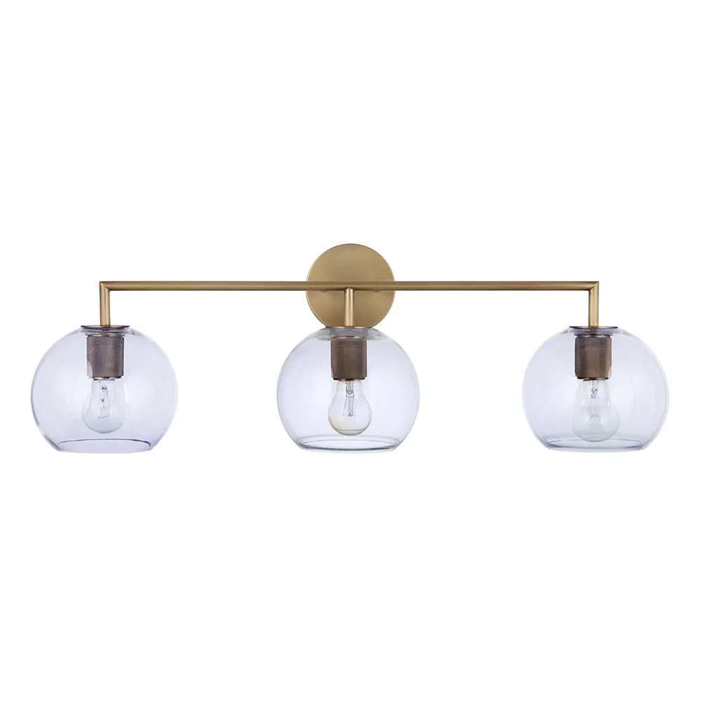 Gallagher 3 Light Vanity - Aged Brass