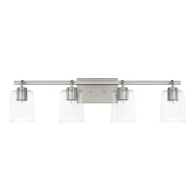 Greyson Four Light Vanity Fixture - Brushed Nickel