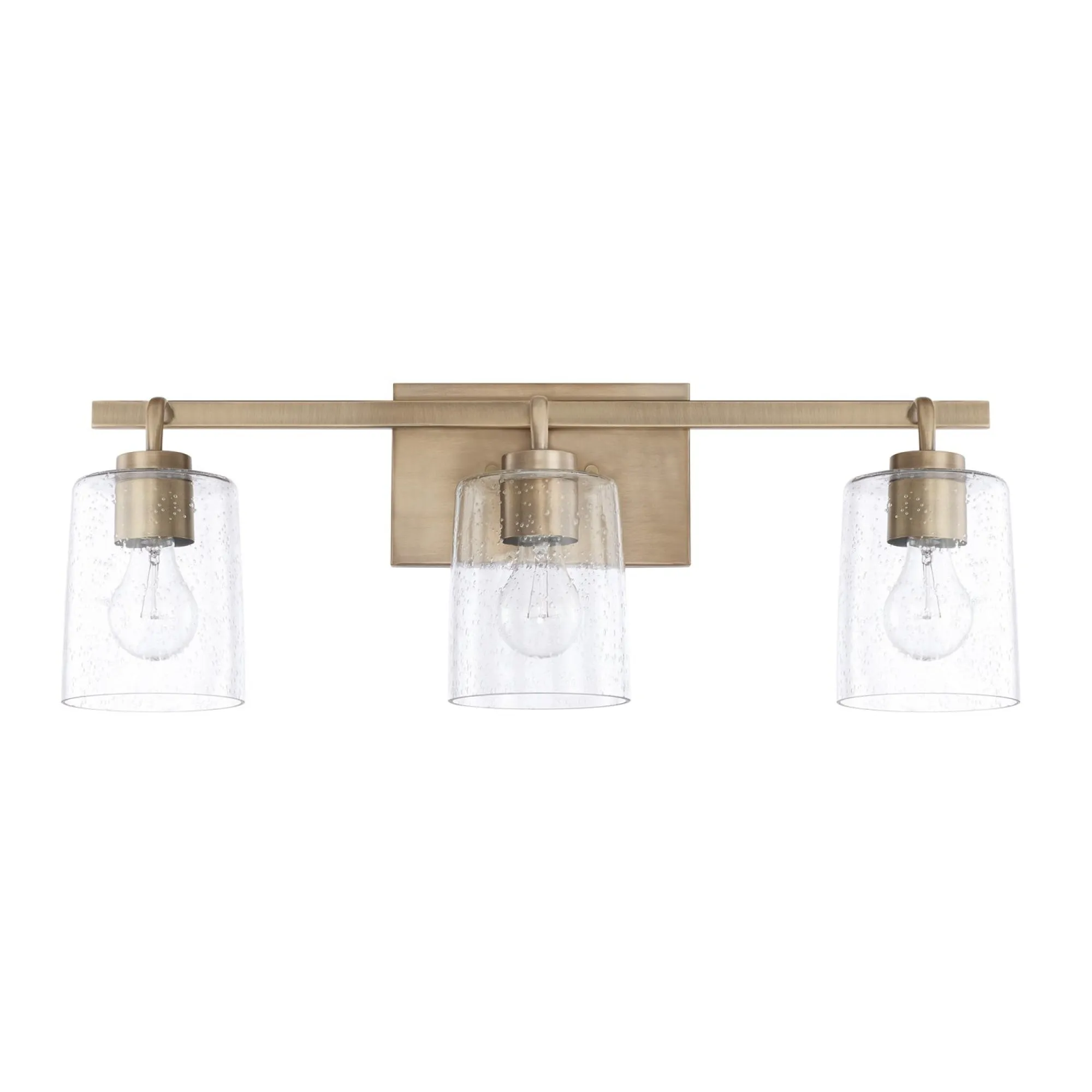 Greyson Three Light Vanity Fixture - Aged Brass