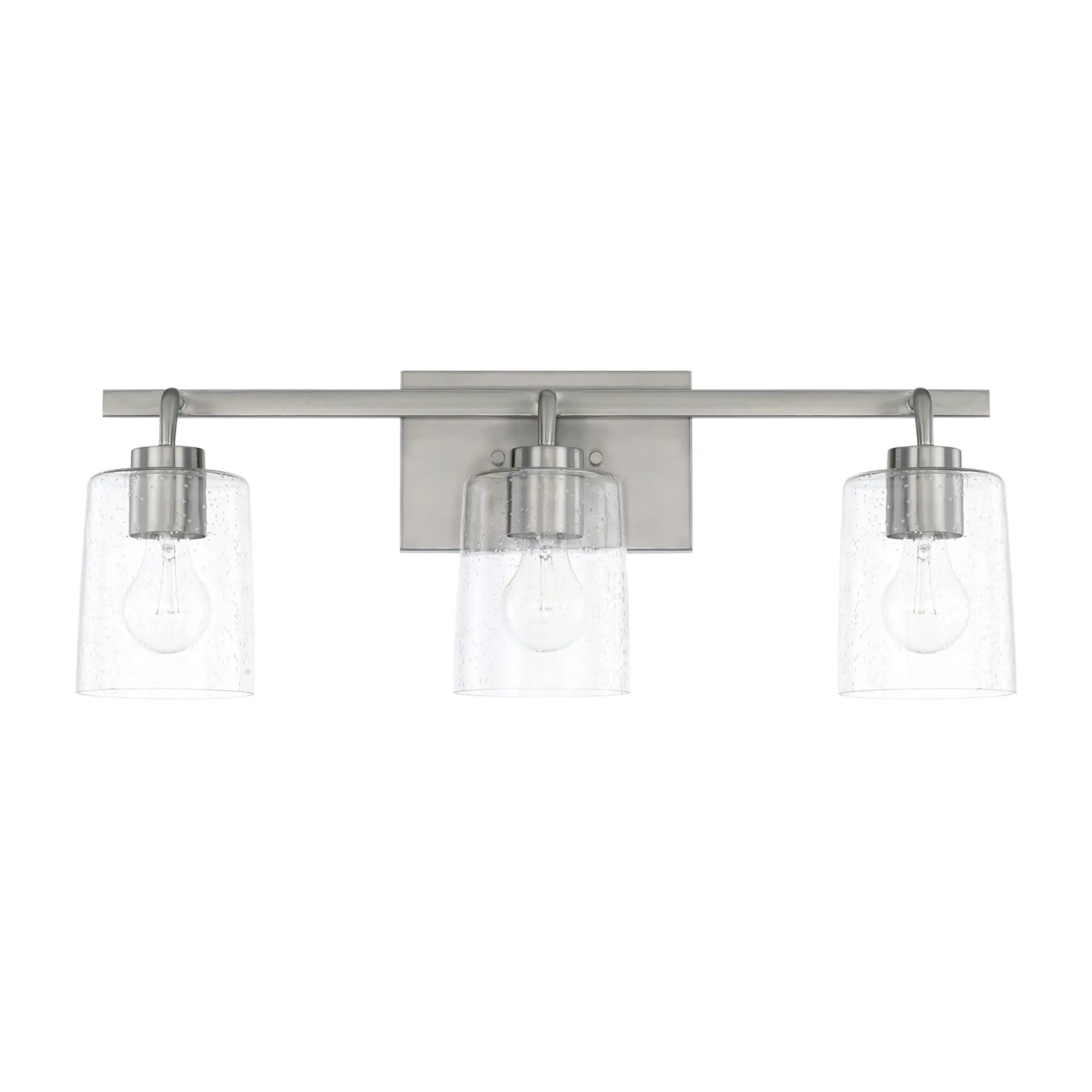 Greyson Three Light Vanity Fixture - Brushed Nickel