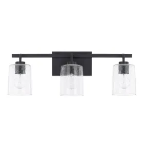 Greyson Three Light Vanity Fixture - Matte Black