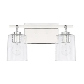 Greyson Two Light Vanity Fixture - Chrome