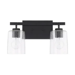 Greyson Two Light Vanity Fixture - Matte Black