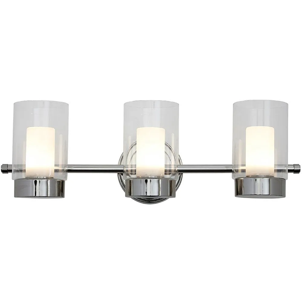Hamilton Hills Polished Nickel Candle Light Fixture | Glass Surrounded LED Lighting
