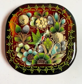 Handpainted Laca Compact Mirror