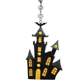 HAUNTED HOUSE (Set/3) or (Set/1) MAGNETIC HALLOWEEN CHANDELIER ORNAMENT