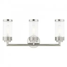 Hillcrest 3 Lt Polished Chrome Bath Vanity