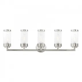 Hillcrest 5 Lt Polished Chrome Bath Vanity
