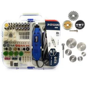 Homdum Multifunctional Mini Rotary Die Grinder Kit with Flexible Shaft and 163 Pieces of Accessories Green   6 Pcs Mini HSS Circular Saw Blade   3 PCs Mini Multi Circular Saw Blade