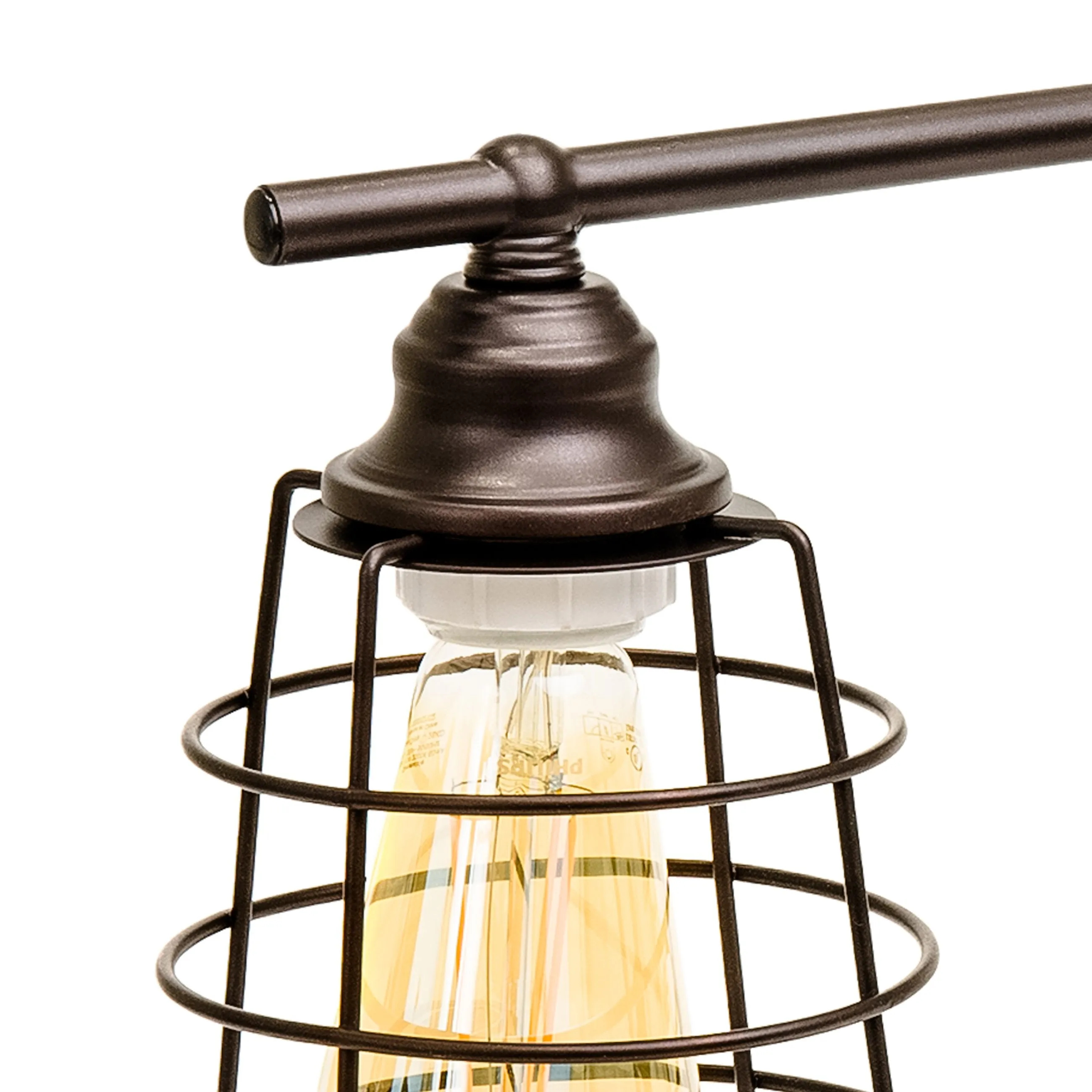Industrial Style, 3 Light, Bathroom Vanity Light Fixture - Bronze