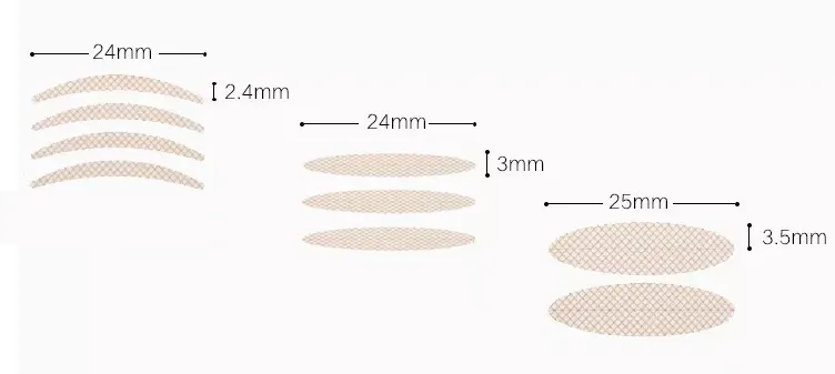 Invisible (Transparent) Self-adhesive Eyelid Tape - MQO 25 pcs