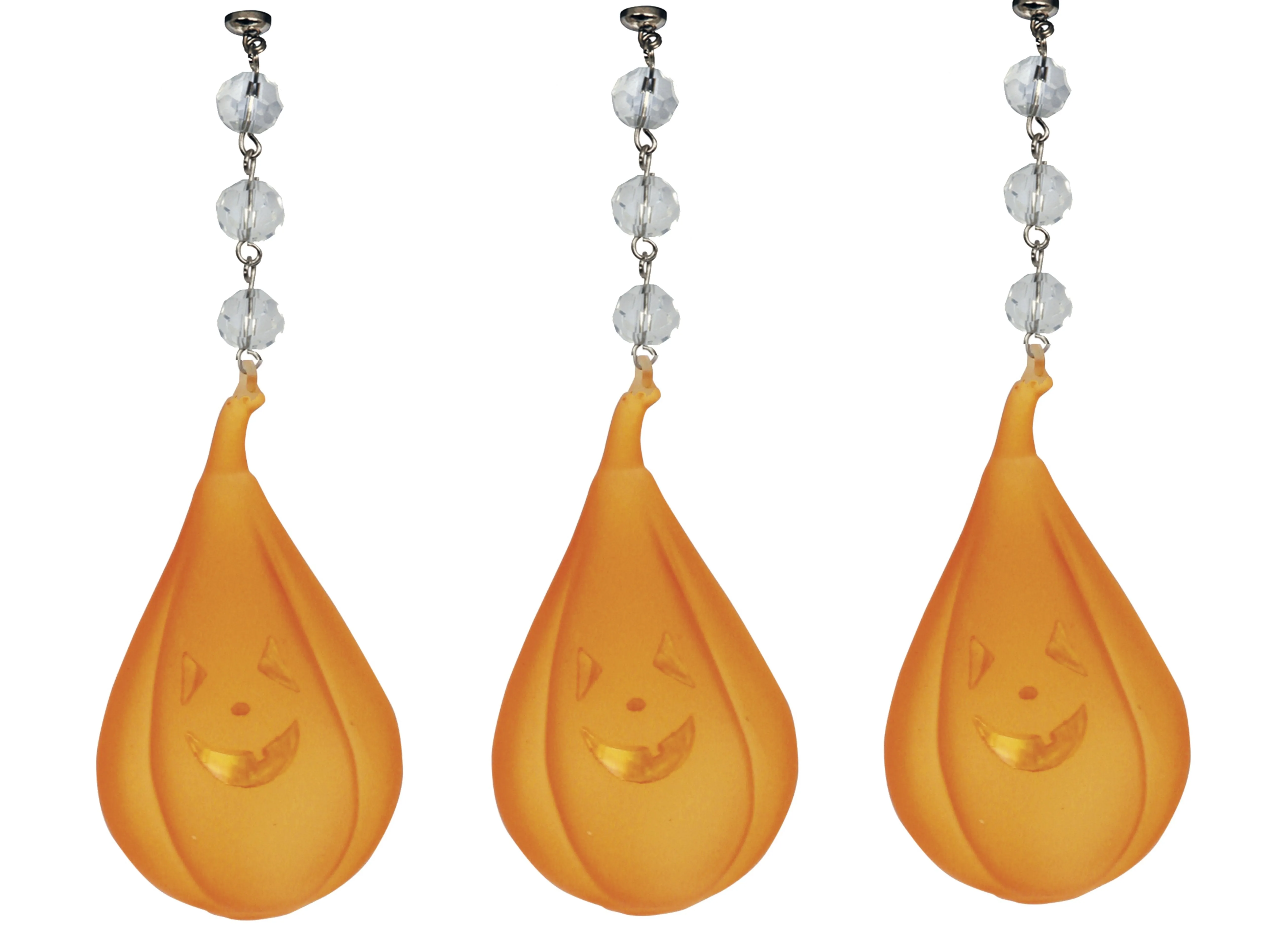 JACK-O'-LANTERN (Set/1) OR (Set/3) MAGNETIC HALLOWEEN CHANDELIER ORNAMENT