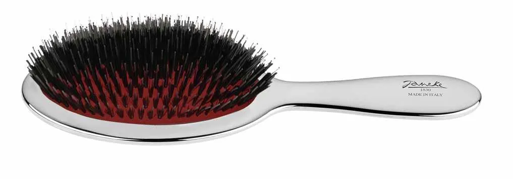 Janeke Pneumatic Medium Mixed Bristle Brush with Nylon and Boar Bristles
