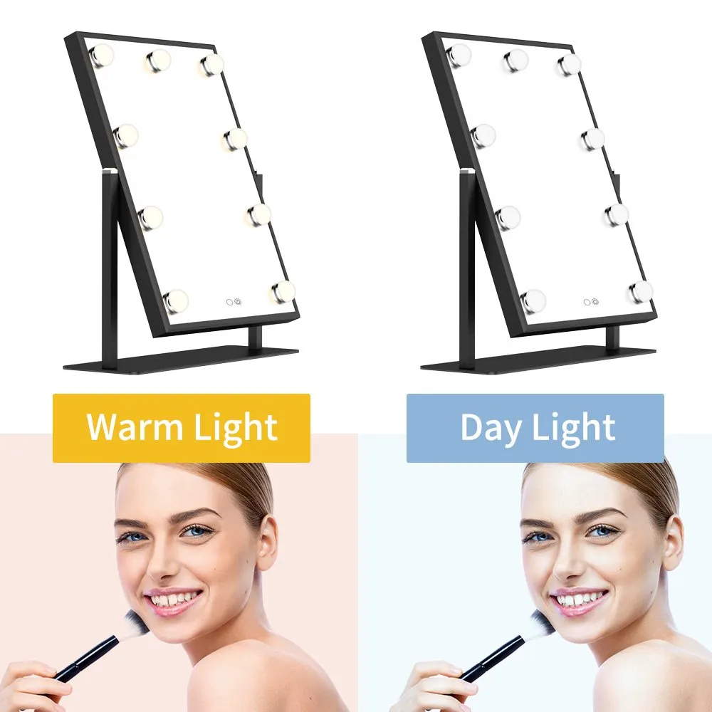 Kartech Hollywood Makeup Mirror With Light LED Bulbs Vanity Beauty Frameless 360