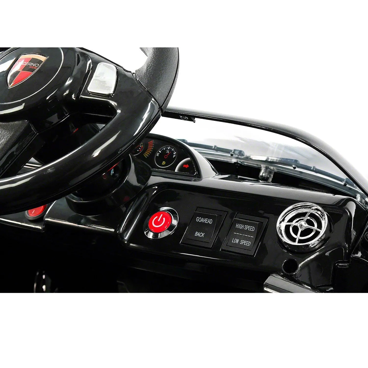 Kiddie Roadster 12v Kids Electric Ride-on Car With R/c Parental Remote | Black Metallic
