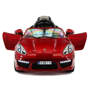 Kiddie Roadster 12v Kids Electric Ride-on Car With R/c Parental Remote | Cherry Red