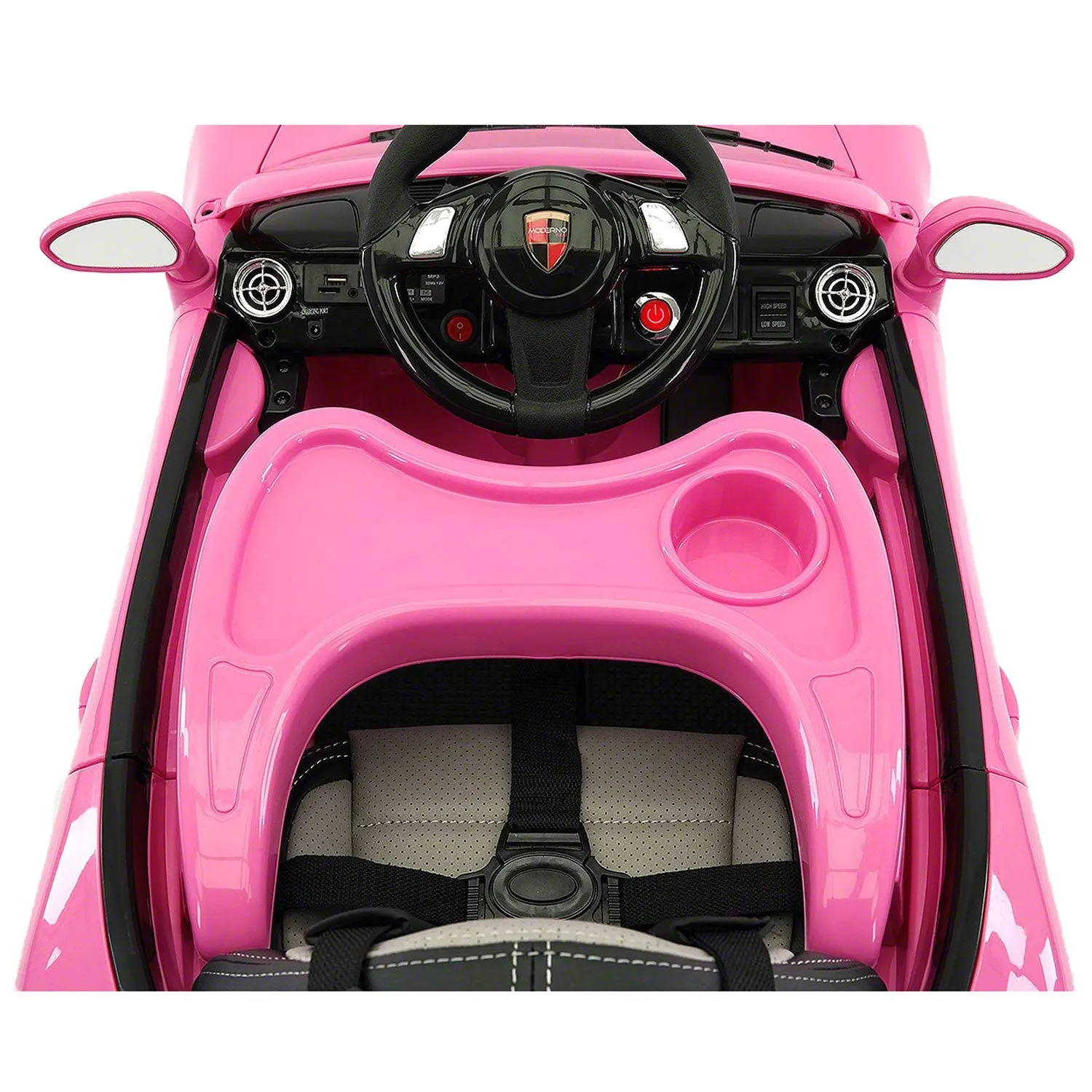 Kiddie Roadster 12v Kids Electric Ride-on Car With R/c Parental Remote | Pink