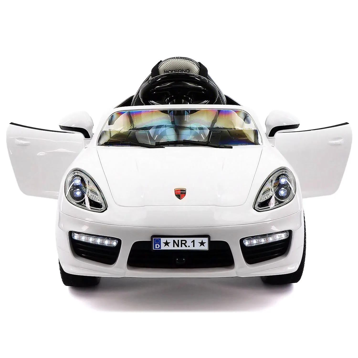 Kiddie Roadster 12v Kids Electric Ride-on Car With R/c Parental Remote | White