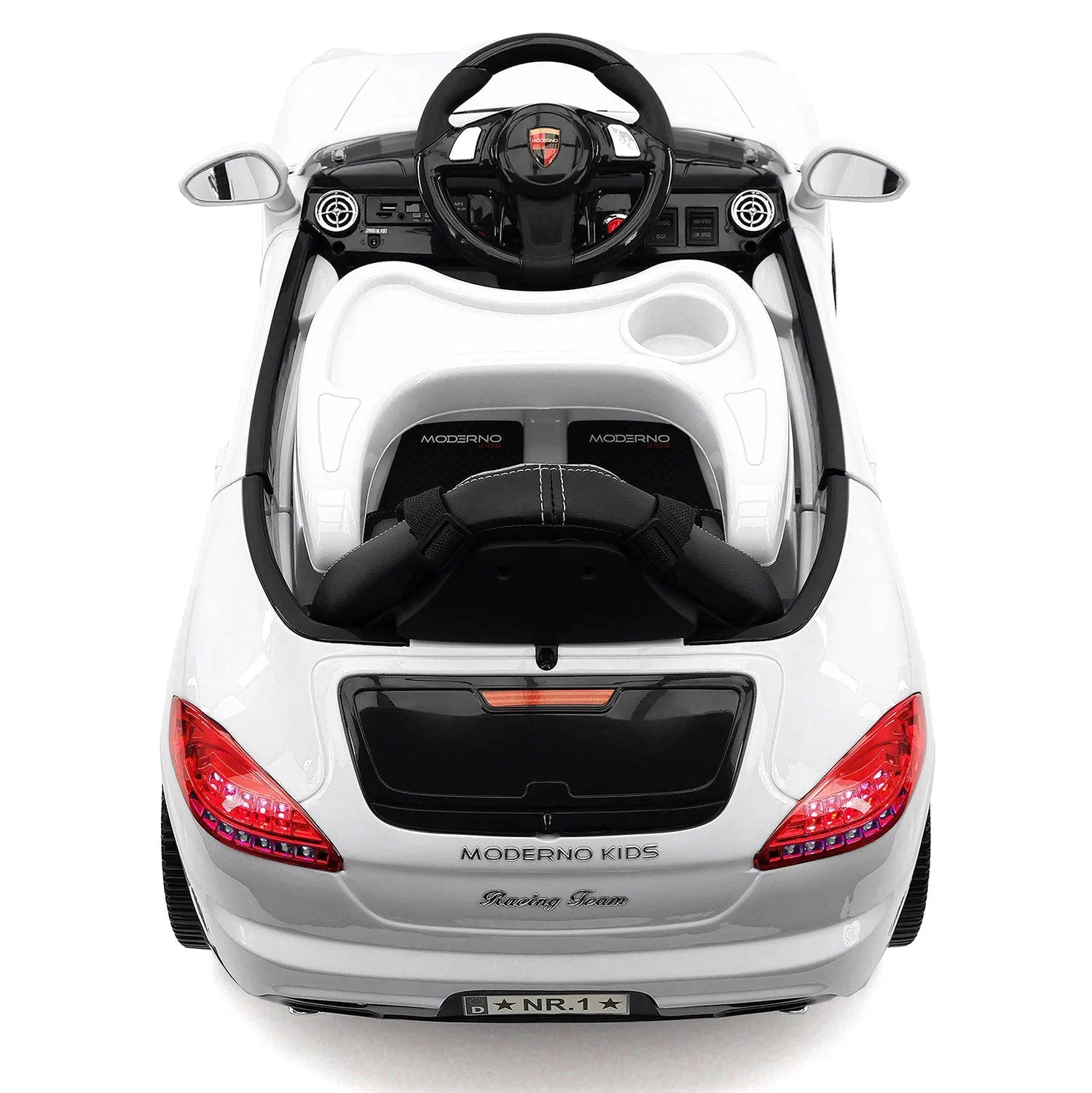 Kiddie Roadster 12v Kids Electric Ride-on Car With R/c Parental Remote | White