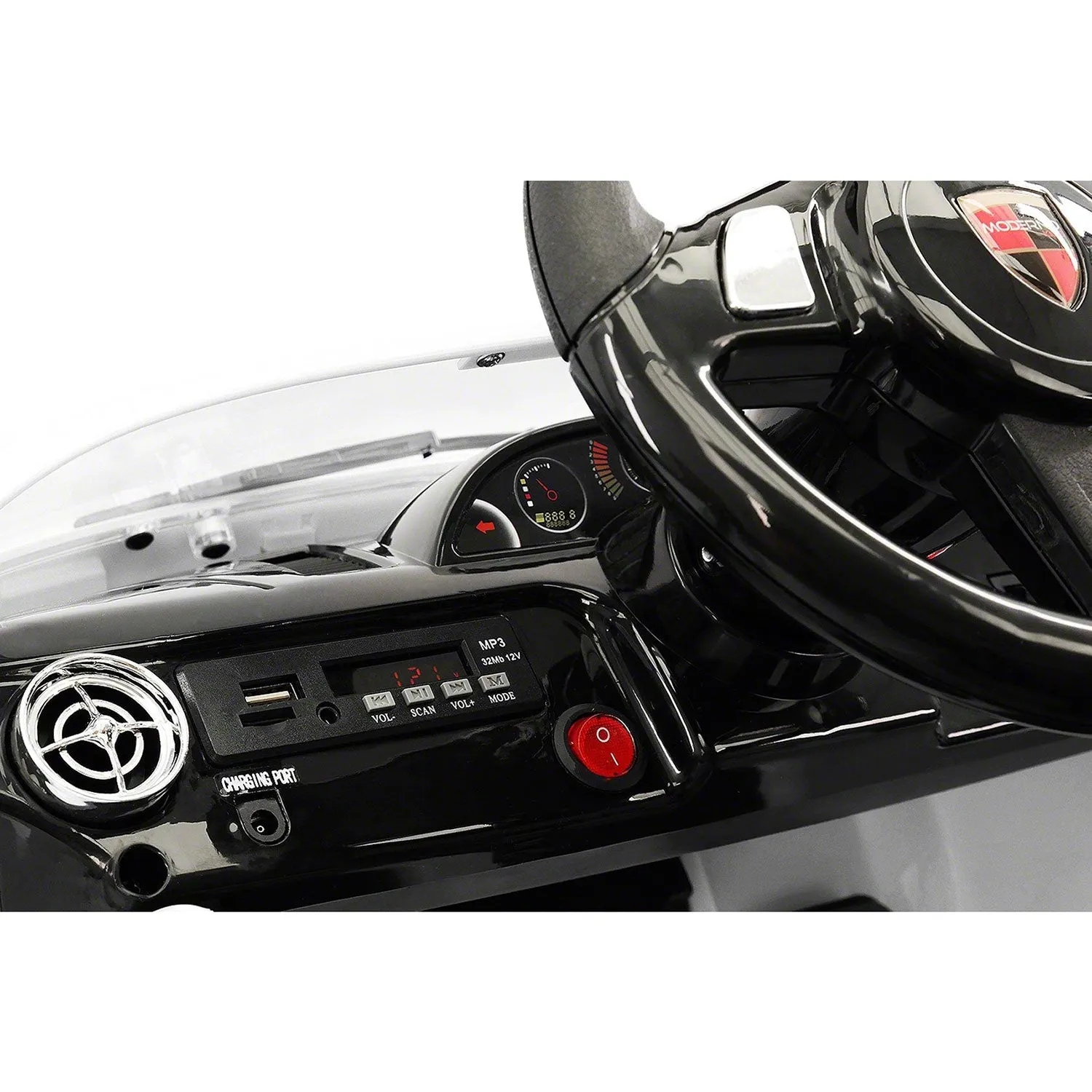Kiddie Roadster 12v Kids Electric Ride-on Car With R/c Parental Remote | White