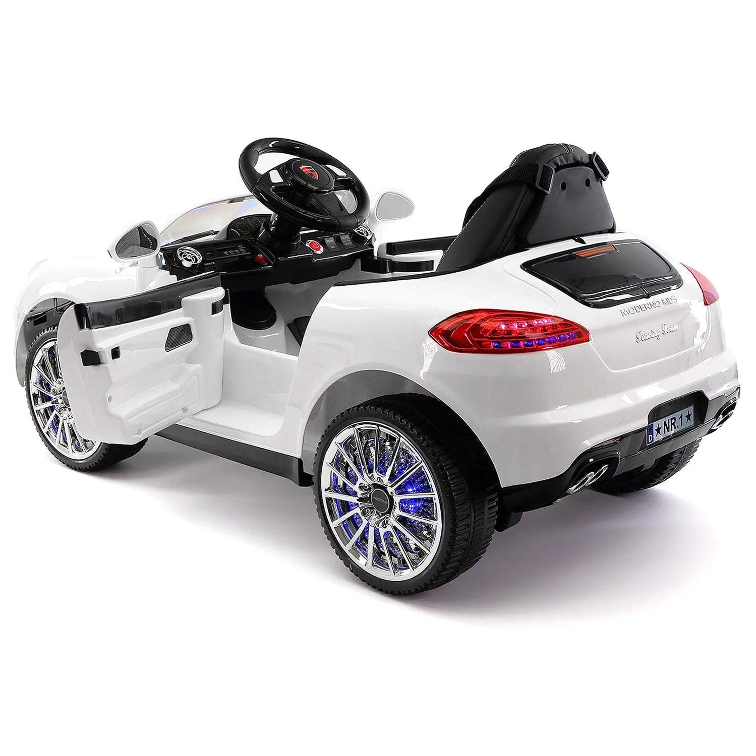 Kiddie Roadster 12v Kids Electric Ride-on Car With R/c Parental Remote | White