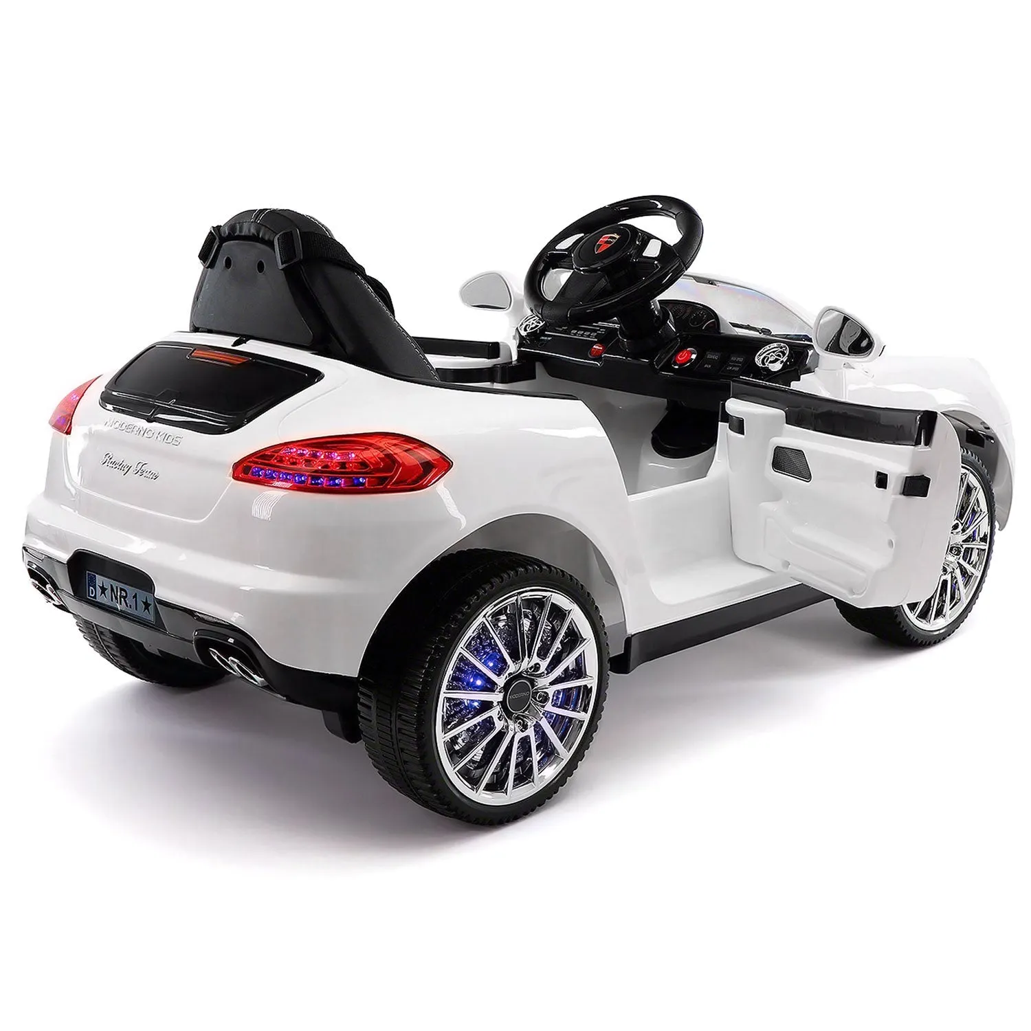 Kiddie Roadster 12v Kids Electric Ride-on Car With R/c Parental Remote | White
