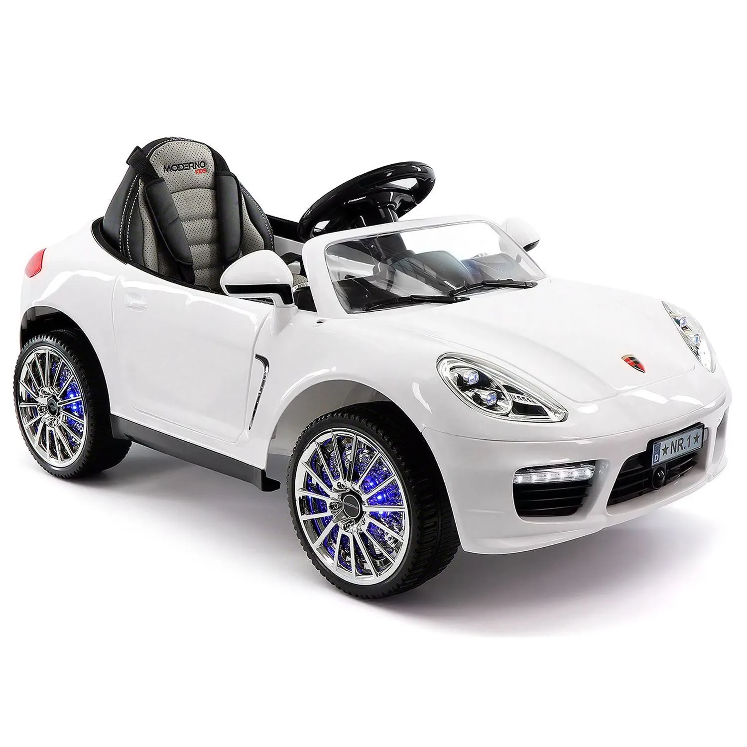 Kiddie Roadster 12v Kids Electric Ride-on Car With R/c Parental Remote | White