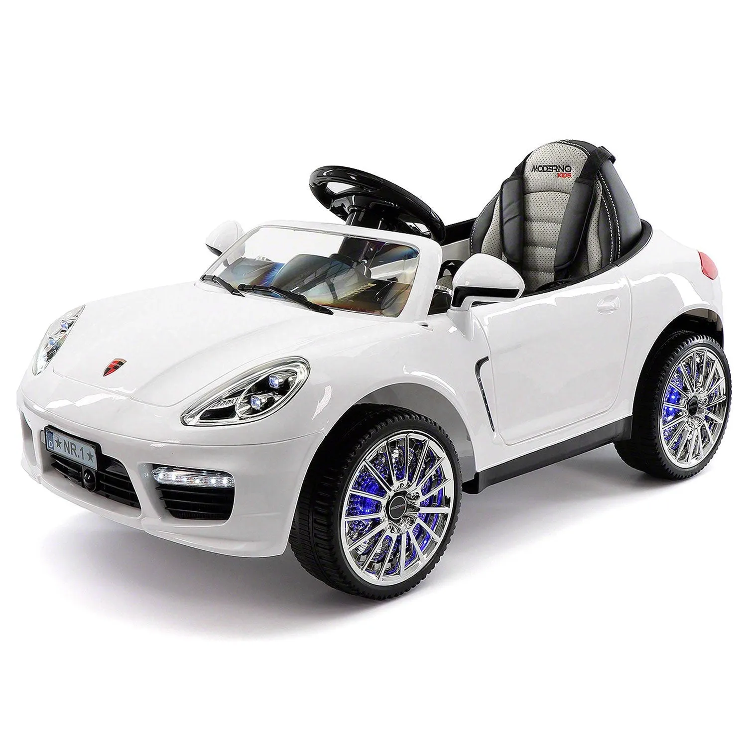 Kiddie Roadster 12v Kids Electric Ride-on Car With R/c Parental Remote | White