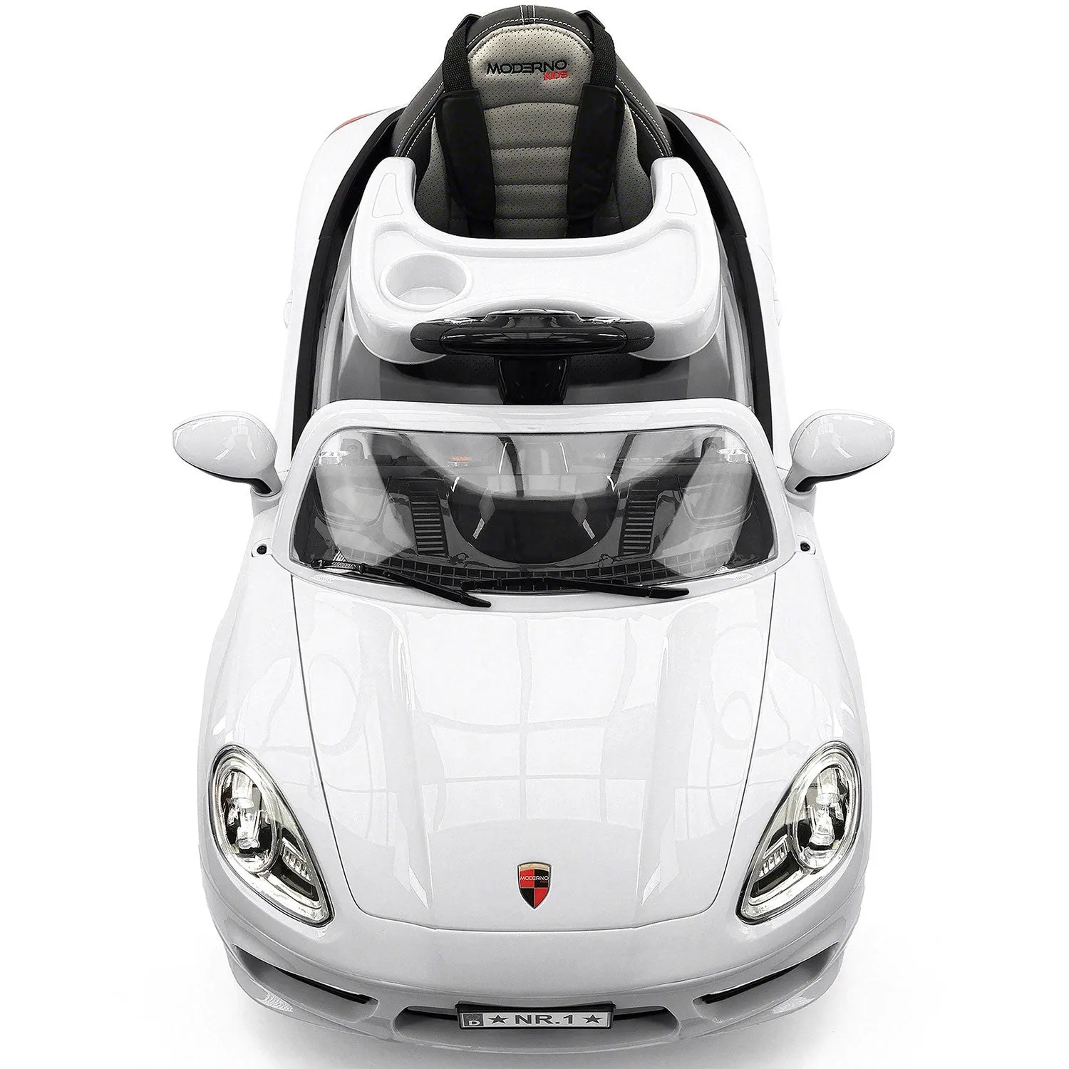 Kiddie Roadster 12v Kids Electric Ride-on Car With R/c Parental Remote | White