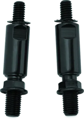 Kuryakyn Raised Mirror Mnt Adapters Gloss Black