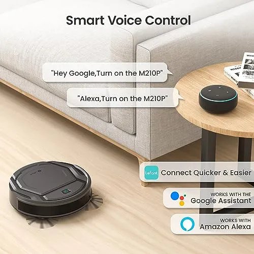 Lefant Robot Vacuum Cleaner with 2200Pa Powerful Suction,120 Mins,Tangle-Free,WiFi/Alexa/APP/Bluetooth,Schedule Cleaning,Slim Self-Charging Robotic Vacuum Cleaner for Home,Pet Hair,Hard Floors