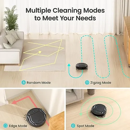Lefant Robot Vacuum Cleaner with 2200Pa Powerful Suction,120 Mins,Tangle-Free,WiFi/Alexa/APP/Bluetooth,Schedule Cleaning,Slim Self-Charging Robotic Vacuum Cleaner for Home,Pet Hair,Hard Floors