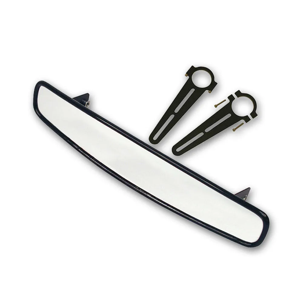 Longacre 17" Wide Angle Mirror Kit, Roll Bar Size: 1 3/4"  - Long Brackets