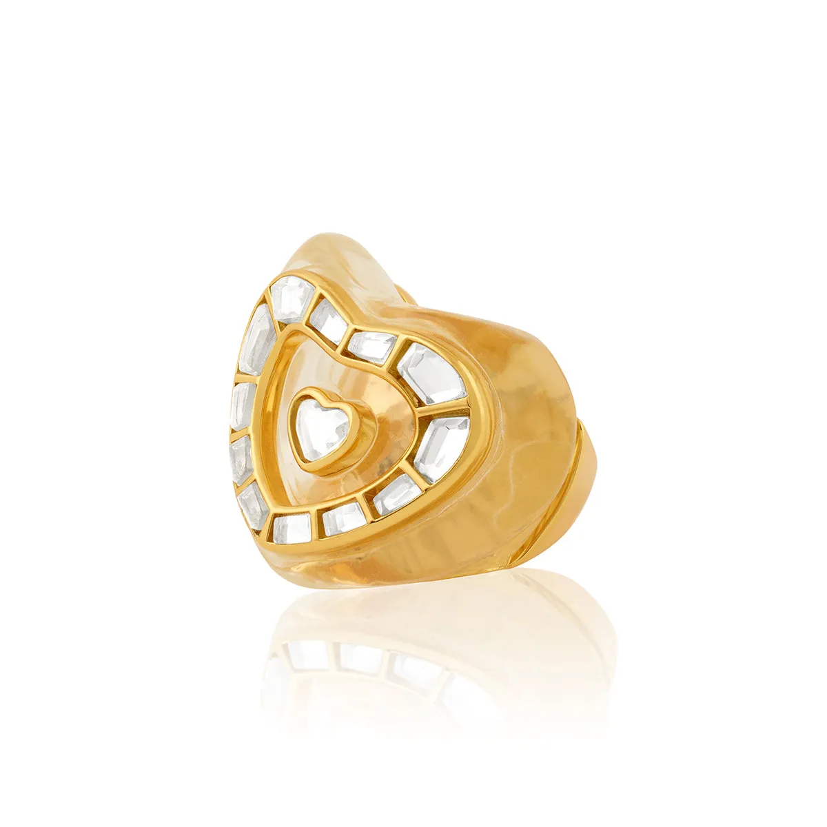 Love Mirrors Bombe Ring