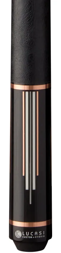 Lucasi Custom Art Deco Rose Gold & Silver Pool Cue