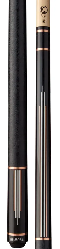 Lucasi Custom Art Deco Rose Gold & Silver Pool Cue