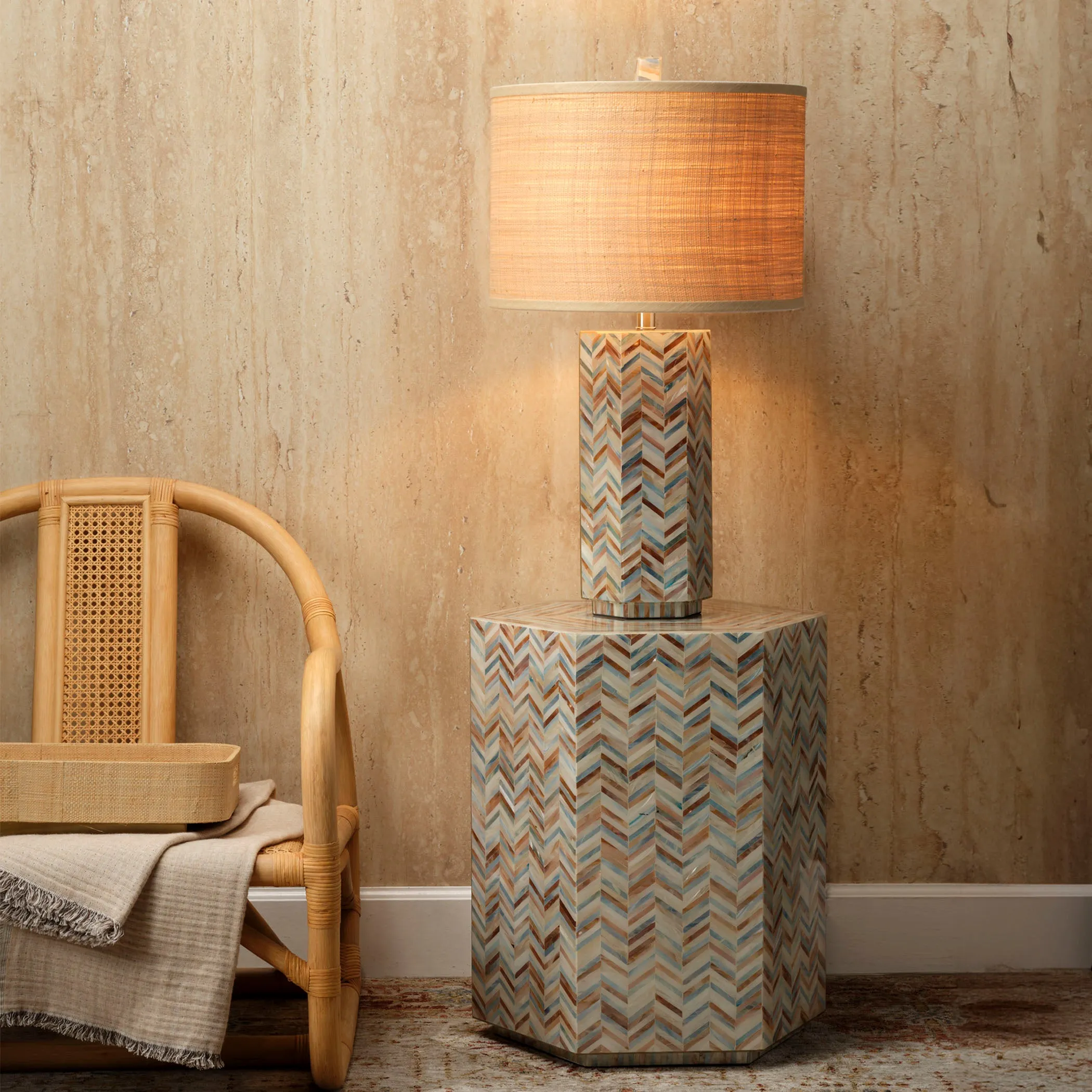 Lucille Mother of Pearl Table Lamp