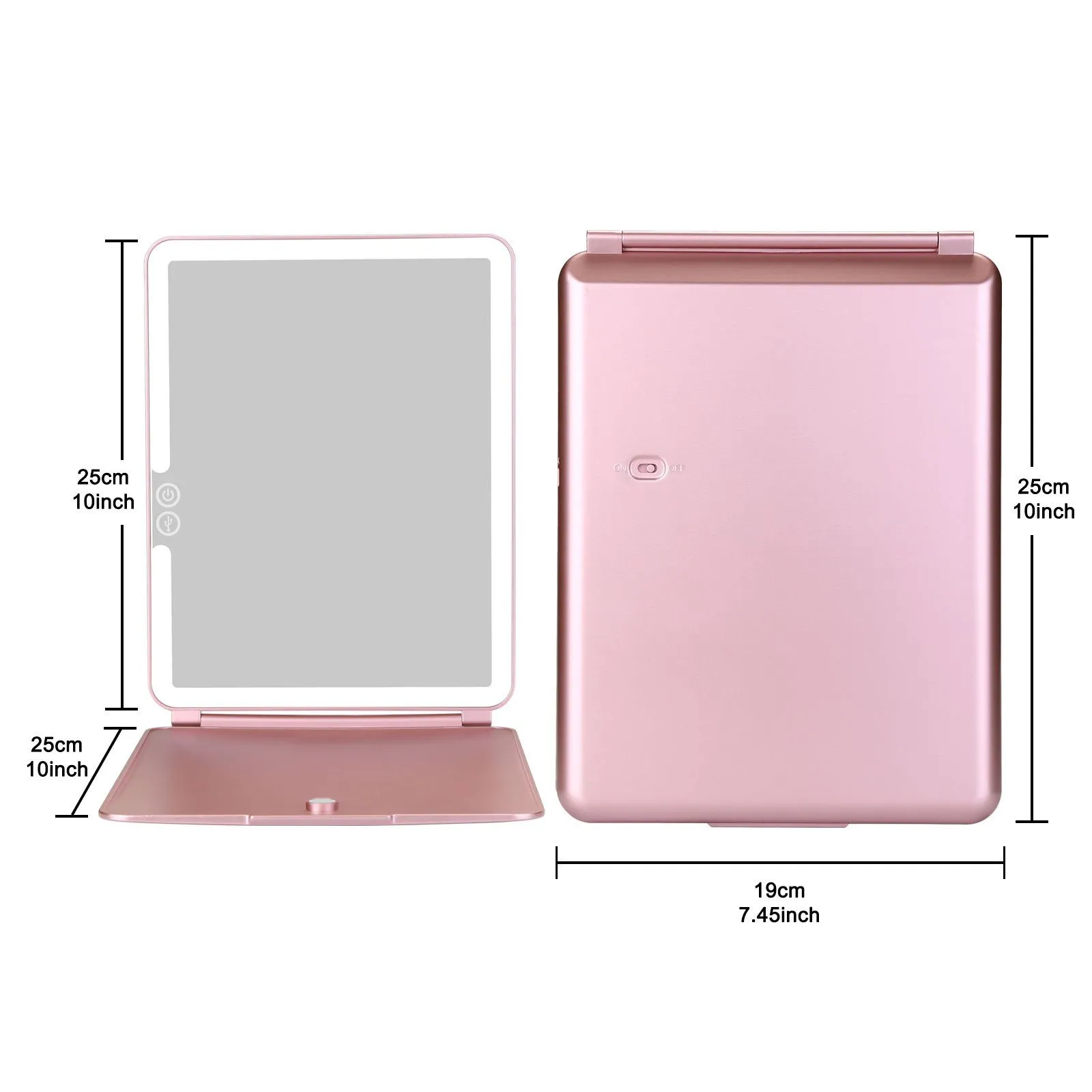 Magnifier USB Charging LED Makeup Mirrors