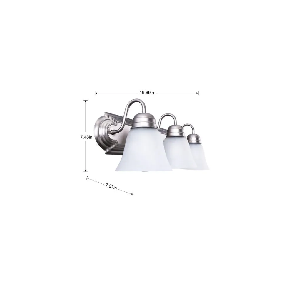 Mainstays MSS336179061006 3 Light Vanity Lights